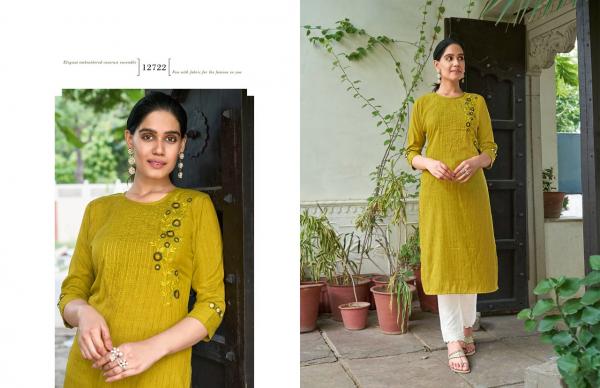 Kalaroop Broccoli 2 Rayon Designer Kurti